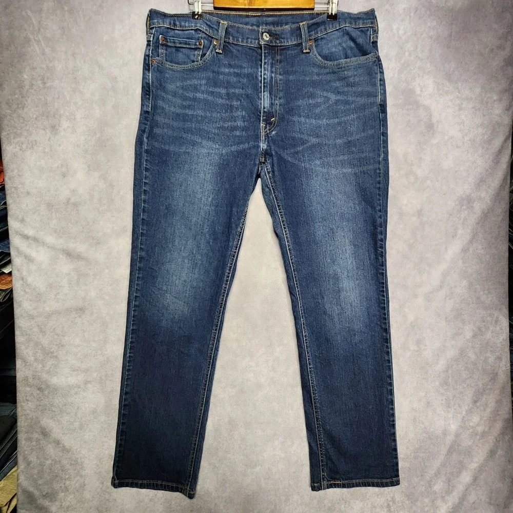 Levis 541 Athletic Taper Mens Dark Wash Blue Denim Jeans size 38x34
